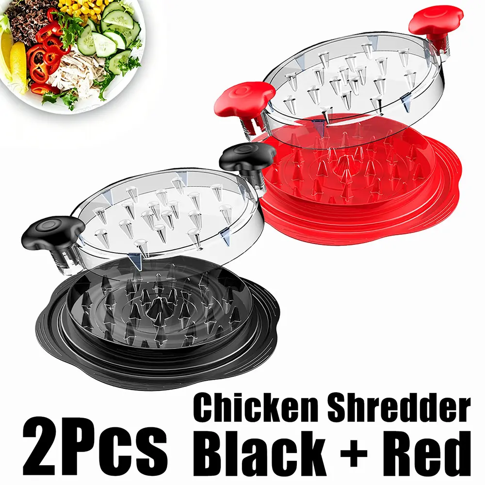 Hand‑Cranked Rotating Meat Shredder, Clear Cover for Chicken & Pork Shredding, Non‑Slip Ergonomic Handles, Stable Anti‑Slip Base, BPA Free, Dishwasher Safe Easy‑Clean Tool