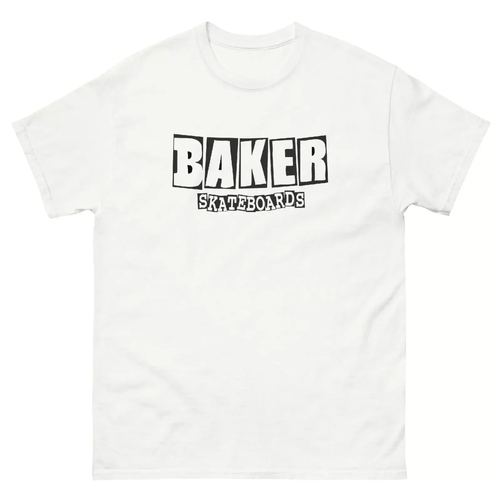BAKER SKATEBOARDS Retro 90s vintage black skateboarding t shirt designs