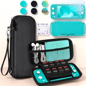 P-L 18-in-1 Accessories Bundle for Nintendo Lite, Includes Protective Carrying Case, Game Card Holder, Screen Protector & Cute Thumb Grips
