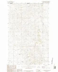 Coal Mine Creek East Montana USGS Topographic Quadrangle Map, 1984, 1:24000