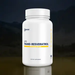 Trans-Resveratrol Liposomal 90 Ct - Liposomal Delivery Dietary Supplement for Health and Wellness in Edible Format