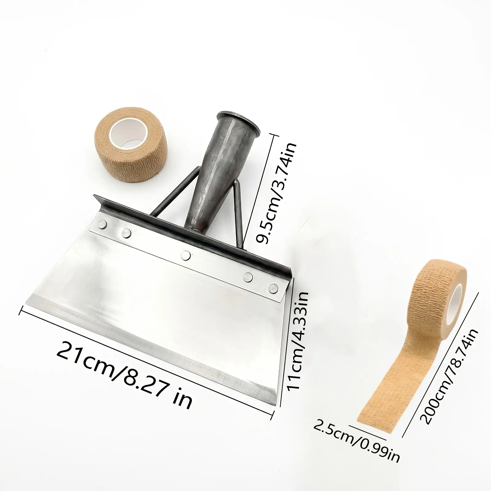 Gardening Cleaning Shovel – Multifunctional cleaning shovel, lawn edging shovel, and heavy-duty garden weeder; includes a versatile sports bandage. Suitable for trimming, landscaping, weeding, snow removal, and moss clearing.