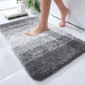 [New Deal] Luxury Bathroom Rug Mat 24x16, Extra Soft and Absorbent Microfiber Bath Rugs, Non-Slip Plush Shaggy Bath Carpet, Machine Wash Dry