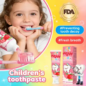 Professional Kids Toothpaste with  | Science-Based Formula for Cavity Protection | Strengthens Tooth Enamel & Fights Plaque | Mild Fruity Flavor | 60g for 3+ Years Old Oral Oral Brush Foam Foaming Gentle Radiant Whitening