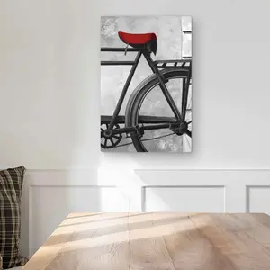 Begin Home Decor C1MP1218DPQJO0 12 x 18 in. Rear Bicycle Wall Art - Best Sellers Industrial Metal Print