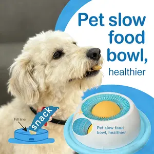 Pre-holiday clearance sale Pet Slow Feeder Anti-tip Dog Licking Toy Cat Treat Dispenser Pet Supplies for Healthy Eating Training Feeding