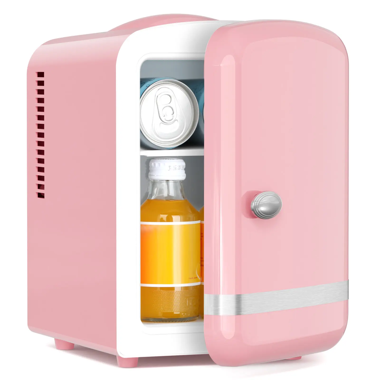 Antarctic Star 4L Mini Fridge Thermoelectric Cooler & Warmer, Portable Cooler for Skincare/Meds/Drinks, 12V DC/120V AC, 15-20℃ Cooling & 55-65℃ Heating, Pink tiktokshopspringglowup