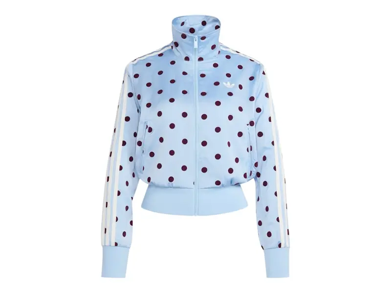 adidas Women's Women's Satin Polka Dots TT Track Jacket Clear Sky, from StockX