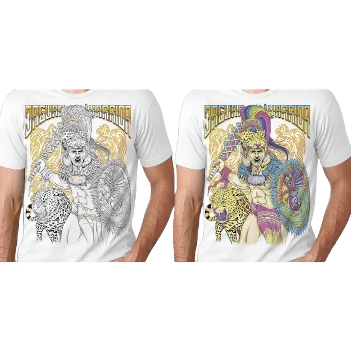 Guerrero Jaguar White Cotton Crewneck