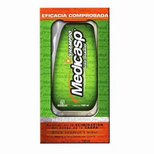 MediCasp Shampoo - Eficacia Comprobada con Ketoconazol 1% para la Eliminación de Caspa y Alivio del Comezón y Ardor 130 ml Haircare