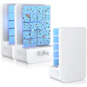 Flying Insect Trap for House - Double-Sided Sticky Traps with Fruit Fly, Gnats, Mosquito, Flies & No Magnets, Non-Chemical, No Battery, Non-Aerosol laser fly zapper