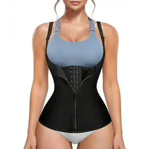 Women's button-up shapewear with shoulder straps, body shaper, sports waist belt, corset, shapewear