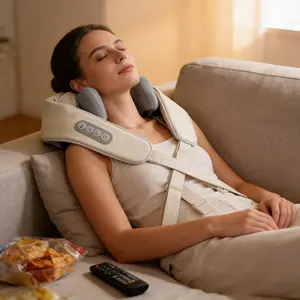 Cordless Back and Neck Massager, Upper and Lower Back Massager with Heat, Deep Tissue 3D Kneading Massage Pillow for Shoulder, Leg and Body Muscle Pain Relief Relaxing Neckmassager