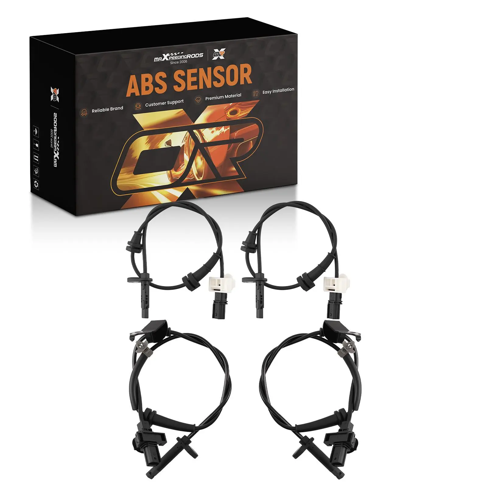 4PCS Wheel Speed Sensor Front Rear compatible for Honda Accord 3.0L 2.4L 3.5L 2013-2017