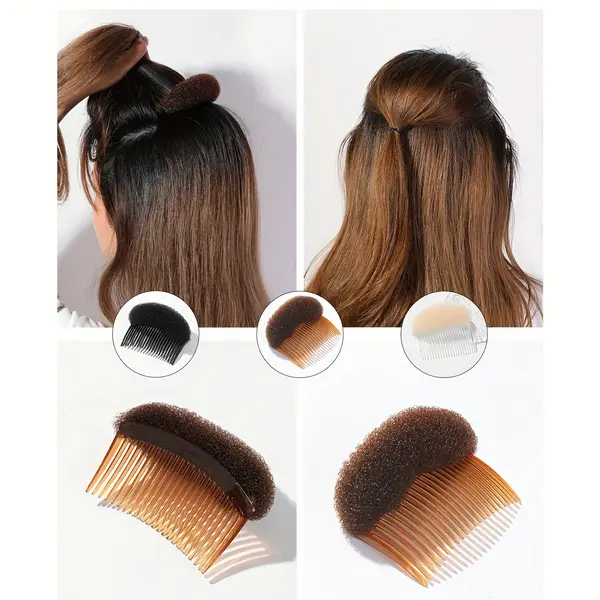 Hair Styling Comb with Soft Sponge for Easy Updos and Smooth Hair Management Tool