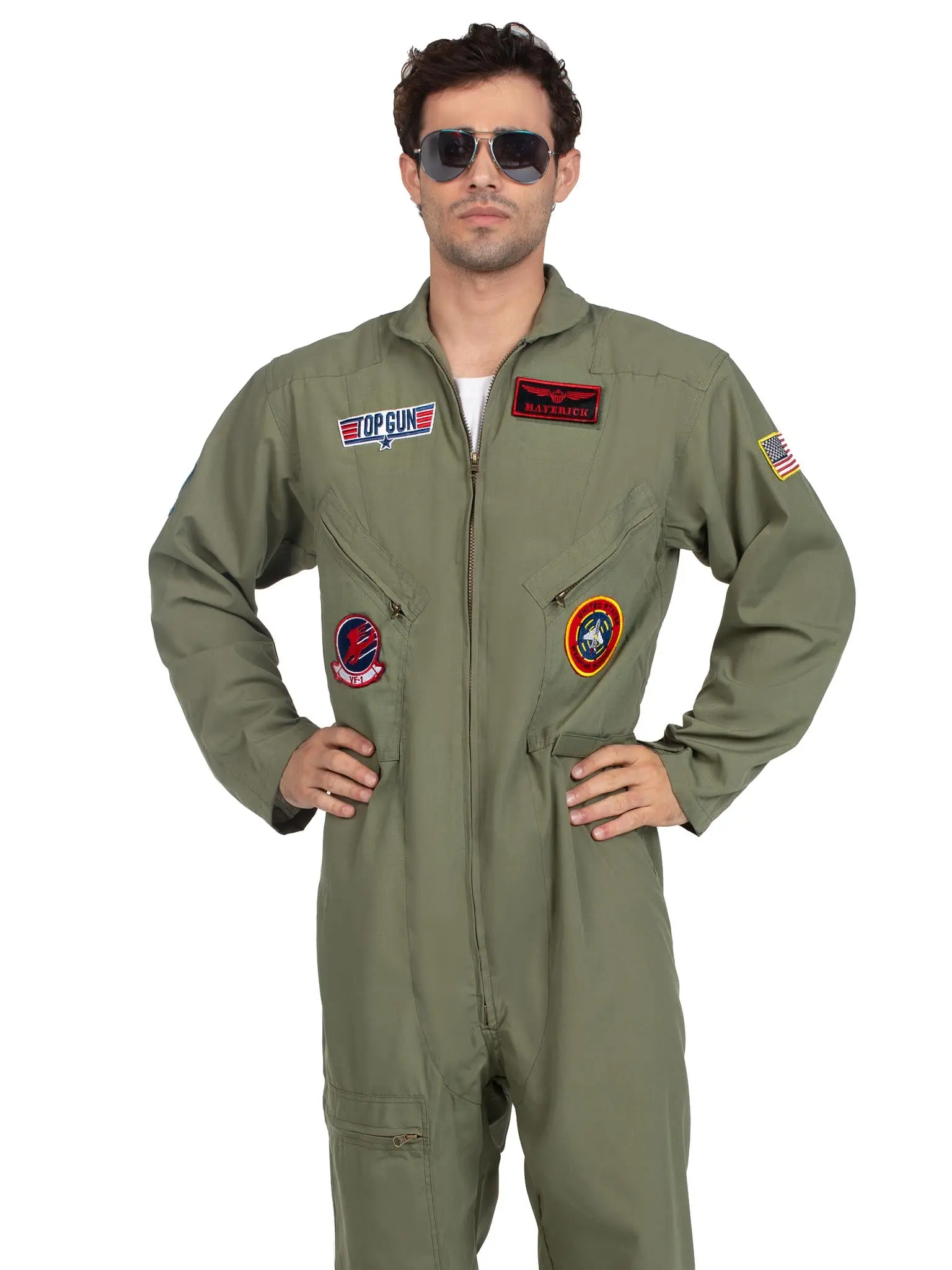 Officially Licensed Top Gun Costume Flight Suit Jumpsuit Officially Licensed Top Gun Costume Flight Suit Jumpsuit