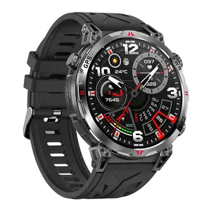 Men's Smartwatch Outdoor Adventure 2026 New Independent GPS Altitude Barometer Compass Ai Voice Assistant Amoled Screen Waterproof Ipx8