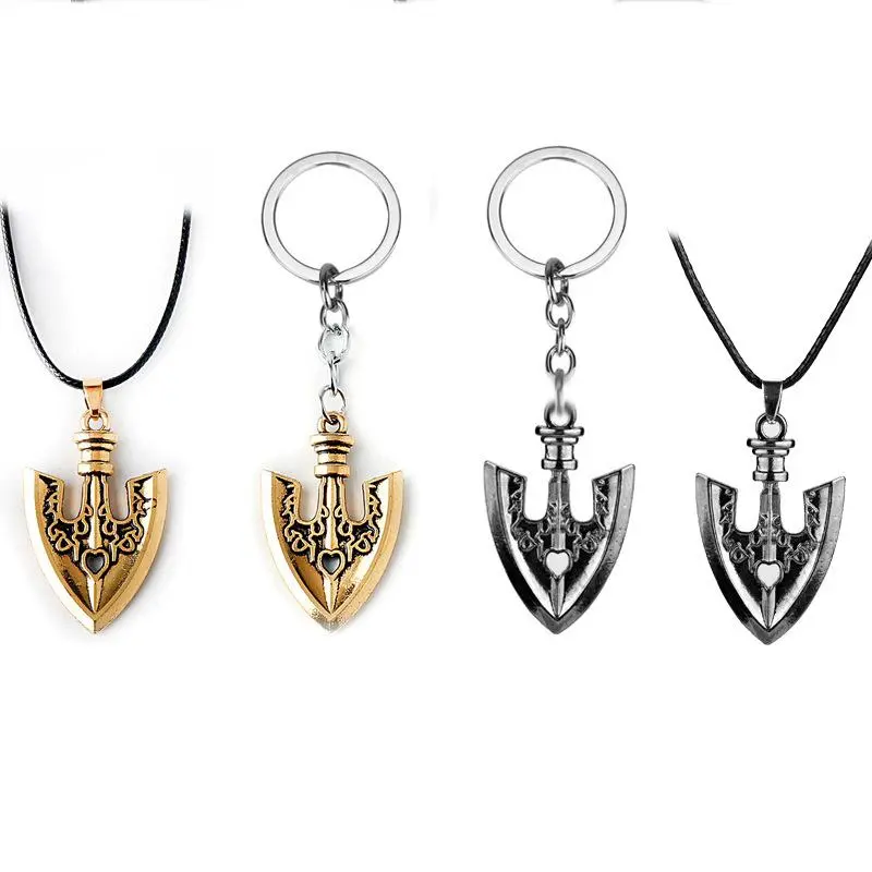 Jojo's Bizarre Adventure Stand Arrow Necklace & Keychain Jewelry Set, 48cm Unisex Accessory Wear, Festive Party Bag Gift Ideas