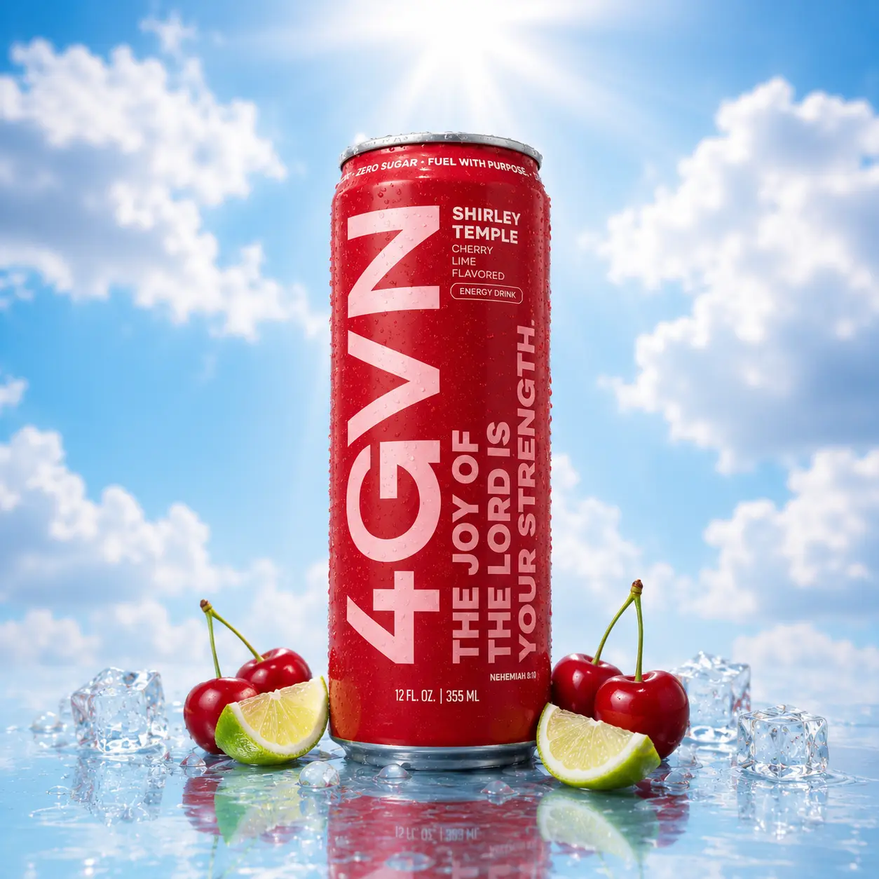 Shirley Temple | 4GVN Energy Drink | Zero Sugar | 200mg Caffeine