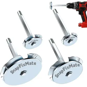 SnapFixMate PVC Pipe Reamer, 4Pcs PVC Fitting Saver Tool for Removing 40 from Hub,1in, 1-1/2 In, 2 In, 3 In Head, Bit Socket Saver Set for PVC Plumbing, Fits 1/2" Variable Speed Power Drill,TikTokShopBlackFriday