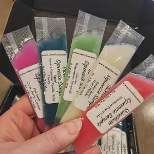 Sweetluxe Single-Use Squeezables Wax Melts 0.3 oz, Triple Fragrance Load, Handpoured Soy Coconut