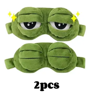 Cute Frog Sleep Mask, Soft Comfortable Nap Eye Mask, Perfect for Relaxation and Sleep, Ideal for Travel and Office Use