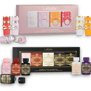 Lattafa | Yara Collection Mini + Badee Al Oud Mini Collection | Eau De Parfum | Natural Spray Vaporisateur Unisex Fragrance | 5 ml Per Bottle | Fruity - Sweet & Citrus Notes