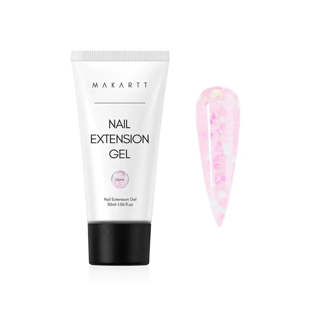 Makartt Ellette Nail Extension Gel, Polish-Compatible Builder for Longer Nails, 30ml Manicure & Art Supply, Nail Polish