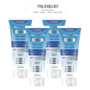TrueRelief Folliculitis Treatment Cream (120g) – Organic Soothing Cream for Scalp, Face & Body. Effective Relief from Folliculitis.