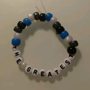 The Greatest Bead Bracelet - Blue, Black, and White Beads - Perfect for Gift Giving and Special Occasions