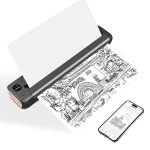 RONGTA F81 Portable Bluetooth Sticker Printer - Wireless Inkless Thermal Printer for Travel, Office Use, Compatible with Thermal A4 Paper, Sticker Printer Bluetooth