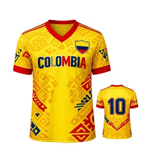 Colombia Soccer Jersey Gold Cup – National Team Retro Style Football Shirt, Colombia Football Jersey Top for Men, Gift for Soccer Fans, Sports Streetwear Jersey