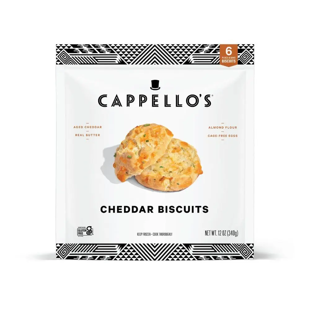Cappello's Cheddar Biscuits, Gluten Free, Frozen Bread 12oz