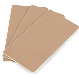 Blank Regular Size Travelers Notebook Inserts | 4.25" x 8.25" (11 x 21cm) | 100 gsm Paper | 3 Hand-Stitched Booklets/180 Pages | Travelers Notebook Refills for Journals, Diaries, Planners