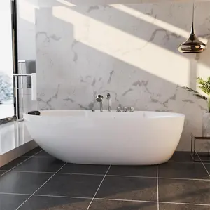 67" Acrylic Freestanding Whirlpool Bathtub with Center Drain 67" Acrylic Freestanding Whirlpool Bathtub with Center Drain