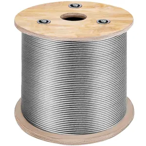 316 Stainless Steel Wire Rope Cable, 1/8, 1x19, 100FTVEVOR Super Brand Day