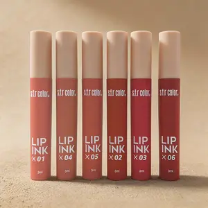 6-Pack LIP INK Waterproof Matte Lip Gloss - Long-Lasting, Hydrating, Quick-Dry, No-Transfer Liquid Lipstick, Velvet Touch for All Skin Types - Perfect for Dates, Parties, Daily Makeup & Holiday Looks