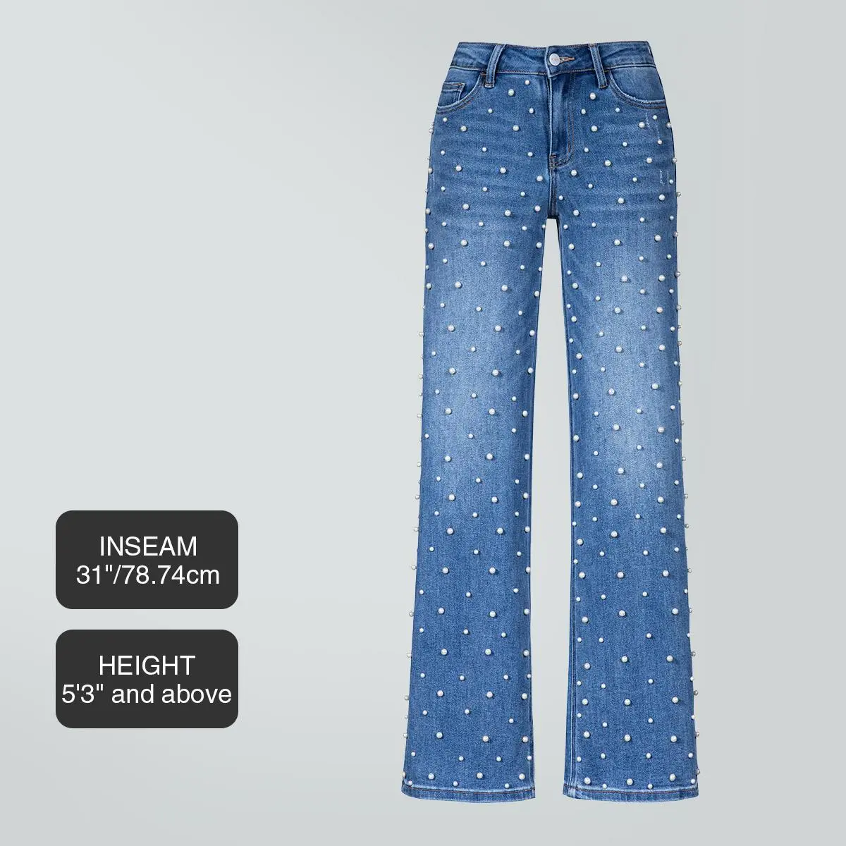 Glovia-Pearl Studded