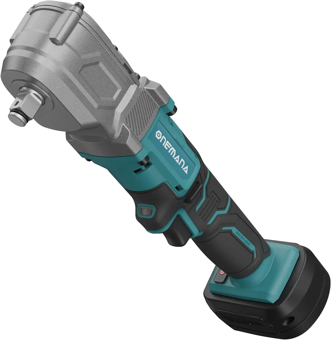 20V Cordless Right Angle impact Wrench (Tool Only) - 3000RPM 1/2 inch Variable Speed with LED Light Professional Angleimpact Compatible with Impact Wrench Accessories