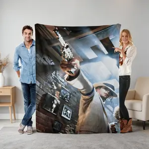 Michael Jackson Flannel Blanket, King of Pop Throw Blanket, Soft Cozy Blanket for Sofa Bed, Music Fan Home Decor, Perfect Gift