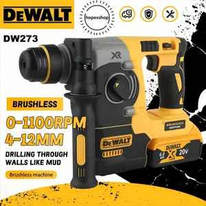 Dewalt DCH273 20V Brushless Rotary Hammer, Drilling and Light Chiseling for Concrete and Masonry, 3-Mode Compact Tool with 2.1J Impact Energy