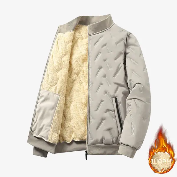 Father’s Day gift: men’s winter snow jacket with warm fleece lining, waterproof and windproof, thickened design; suitable for outdoor sports—hiking, running, camping, fishing, mountaineering, travel, skateboarding; casual softshell jacket; beige/khaki; lo