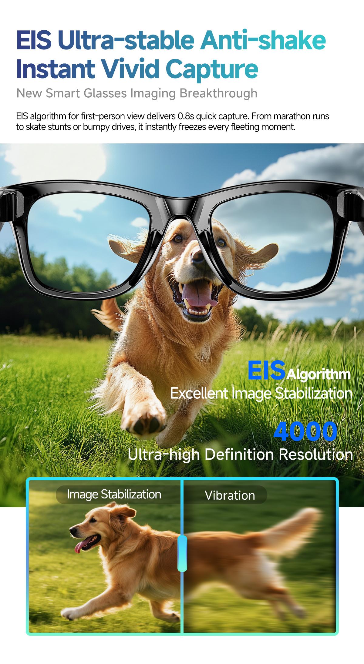 KPEP Smart AI Camera Glasses with 8MP Photochromic Lenses, Button Touch Adjustment for Travel Outdoor Adventures Hands-Free Photography 160+Languages Real-Time Translation Bluetooth Wireless Wearable Video Recording Summervibes, Mother's Day Gifts