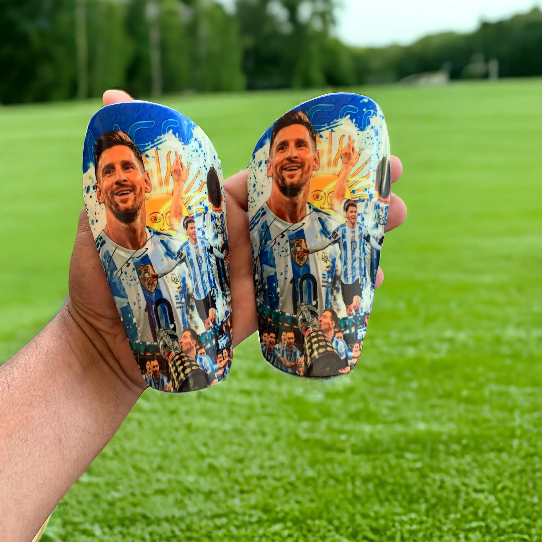 Custom shin guards, lightweight and unique designs for adults and children, size MINI, small, medium and large