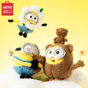 [Holiday Special] MINISO Bob & Tim Minions 11in Costume Plush Toy | Authentic Collectible | Perfect Holiday Gift, Birthday Present & Bedroom Decor | Adorable for Kids & Fans