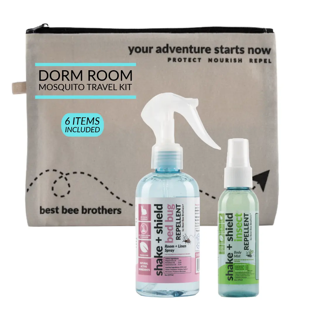 Best Bee Brothers Bed Bug & Mosquito Spray Plant-Based College Dorm Bug Repellent Kit (6 pcs)