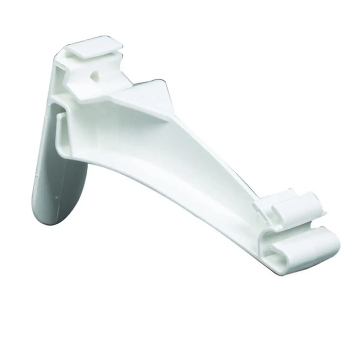 212 MAIN 5 in. UV-Resistant Vinyl Hangable Gutter Hanger, White Hook-Mount Gutter Accessory for Sailing Water Sports Setup
