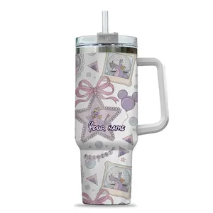 Personalized Figment 40oz Tumbler, Orange Bird Epcot Flower & Garden Festival Coffee Cup