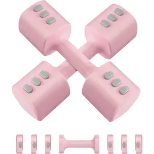 Adjustable Dumbbell Set of 2, Adjustable Weight set, Anti-slip Handle, 4 in 1 Free Weights Dumbbells Set for women at , 2.2lb, 3.3lb, 4.4lb, 5.5lb, for , Office, Gym Exercise