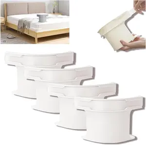 4 PCS Invisible Sheet Holders, Seamless Fasteners, Secure Fit to Prevent Shifting Sliding, Suitable for All Bed Sizes, Includes Extra Grip Design for Forehead Board Side Walls